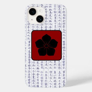 Funda Para iPhone 14 De Case-Mate Clan japonés Kamon Kanji Script Cherry Blossom