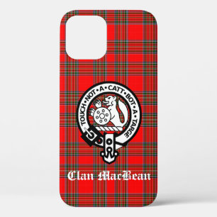 Funda Para iPhone 12 Clan MacBean Escudo Badge & Tartán