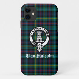 Funda Para iPhone 11 Clan Malcolm Tartán y Escudo