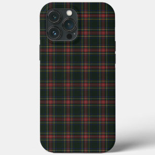 Funda Para iPhone 13 Pro Max Clan Stewart Black Tartan