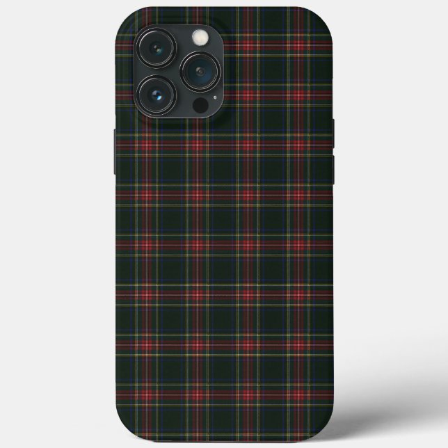 Funda De Case-Mate Para iPhone Clan Stewart Black Tartan (Reverso )