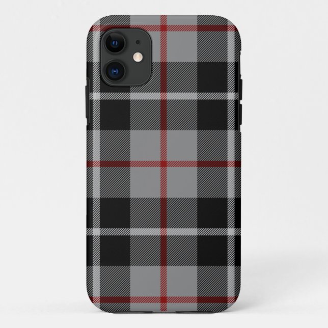Funda De Case-Mate Para iPhone Clan Thompson Tartan Plaid (Reverso)