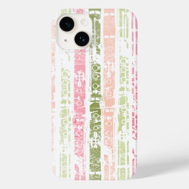 Funda De Case-Mate Para iPhone Clarinet angustiado (Reverso )