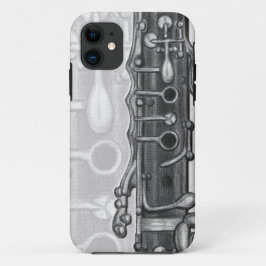 Funda Para iPhone 11 Clarinet en caso del iPhone 5/5S del carbón de