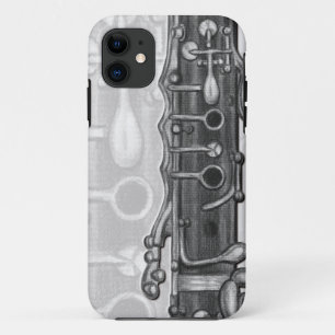 Funda Para iPhone 11 Clarinet en caso del iPhone 5/5S del carbón de