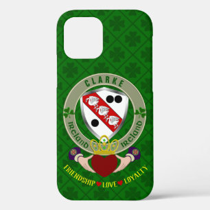 Funda Para iPhone 12 Clarke Irish Shield y Claddagh Personalizado