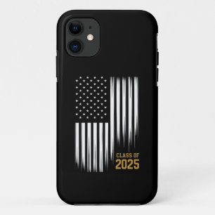 Funda Para iPhone 11 Clase de 2025 Bandera Americana de Graduación de ú