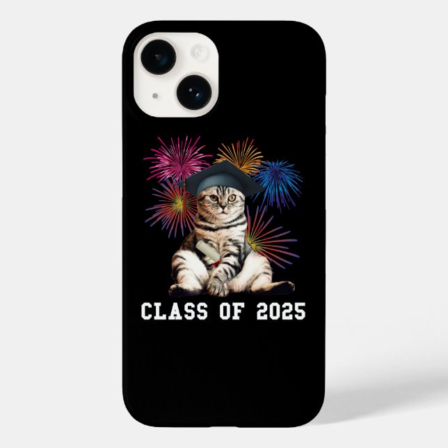 Funda De Case-Mate Para iPhone Clase de 2025 Cat Lover (Reverso )