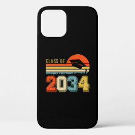 Funda Para iPhone 12 Pro Clase De 2034 Crecer Con La Vintage De Graduado Pr