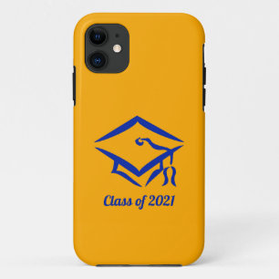 Funda Para iPhone 11 Clase de graduación de 2021 GLDBLU