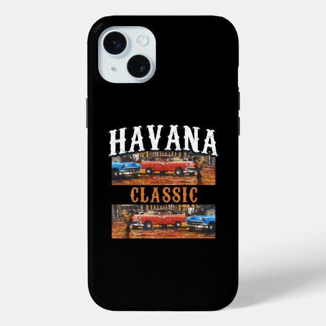 Funda De Case-Mate Para iPhone Clásico de La Habana - Arte cubano de coches de ép (Reverso )