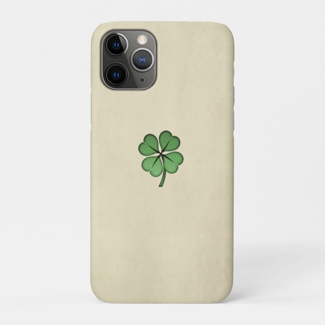 Funda De Case-Mate Para iPhone Clásico irlandés Lucky Shamrock (Reverso)