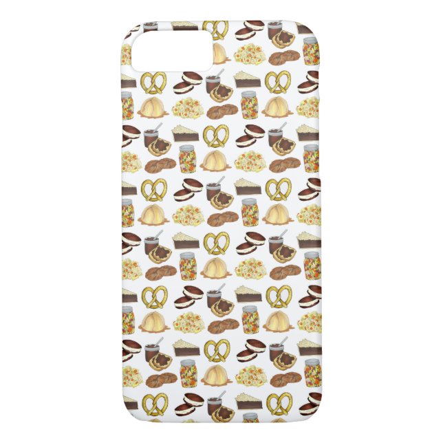 Funda De Case-Mate Para iPhone Clásico Pensilvania PA Platos holandeses de comida (Reverso)