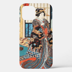 Funda Para iPhone 12 Clásico ukiyo-e japanese geisha maiko