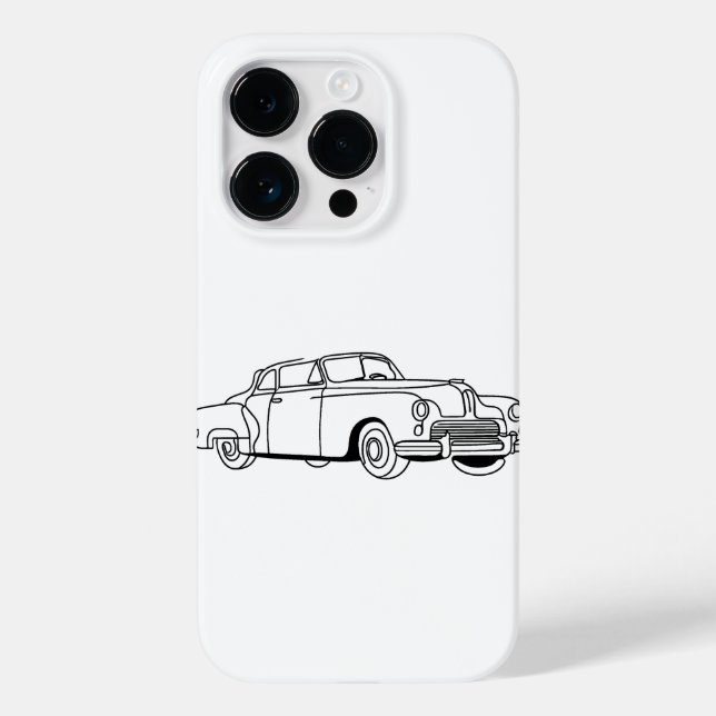 Funda De Case-Mate Para iPhone Classic Car④ (Reverso )