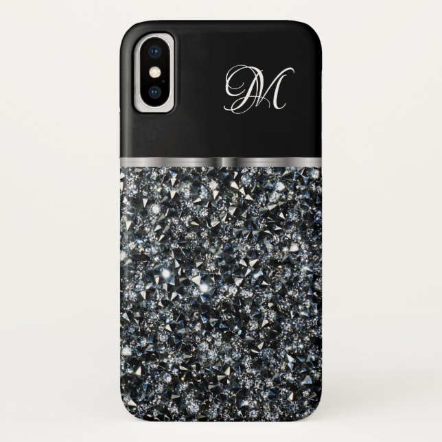 Funda De Case-Mate Para iPhone Classy Ladies Faux Diamante de imitación Jewel Mon (Reverso)