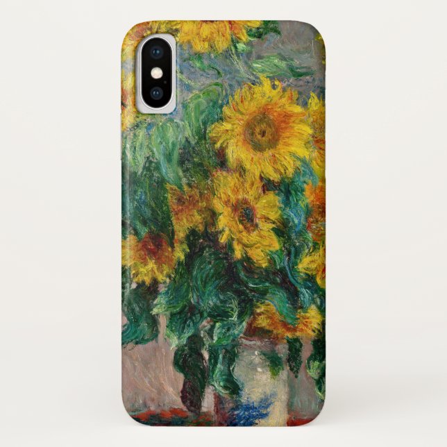 Funda De Case-Mate Para iPhone Claude Monet - girasoles (Reverso)