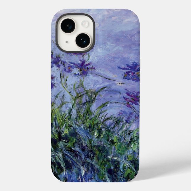Funda De Case-Mate Para iPhone Claude Monet Lila Irises (Reverso )