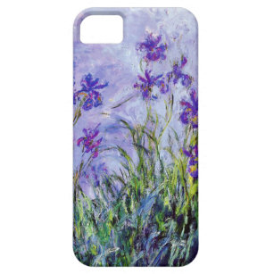 Funda Para iPhone SE/5/5s Claude Monet Lilac Irises Azul Floral Vintage