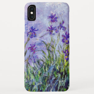 Funda Para iPhone XS Max Claude Monet Lilac Irises Azul Floral Vintage