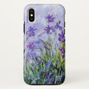 Funda Para iPhone XS Claude Monet Lilac Irises Azul Floral Vintage
