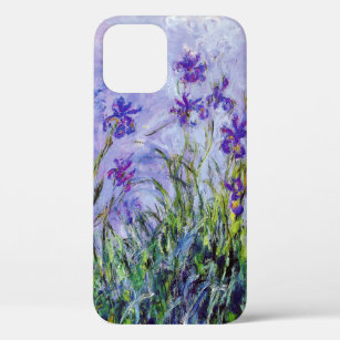 Funda Para iPhone 12 Claude Monet Lilac Irises Azul Floral Vintage