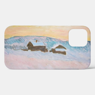 Funda Para iPhone 12 Claude Monet - Paisaje noruego, casas azules