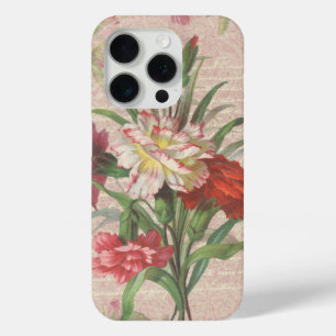 title_seo2 Claveles del vintage con el fondo floral de la