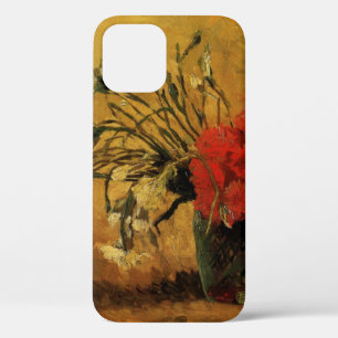 Funda Para iPhone 12 Claveles rojos y blancos por Vincent van Gogh