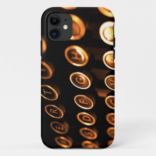 Funda Para iPhone 11 Claves de máquina de escribir antiguas
