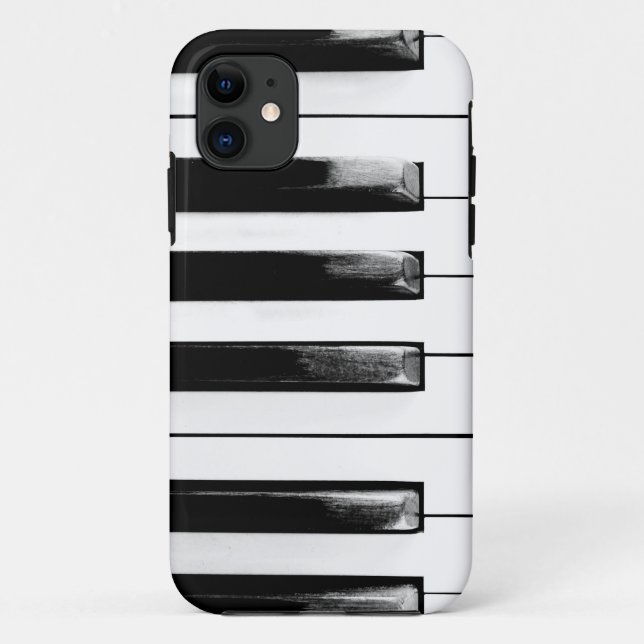 Funda De Case-Mate Para iPhone Claves de piano antiguas (Reverso)