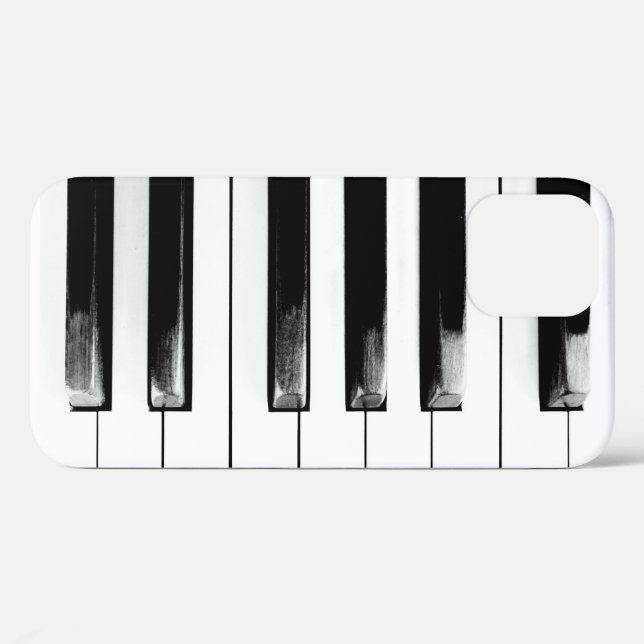 Funda De Case-Mate Para iPhone Claves de piano antiguas (Reverso (Horizontal))
