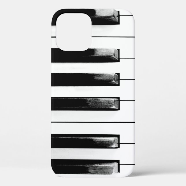 Funda De Case-Mate Para iPhone Claves de piano antiguas (Reverso )