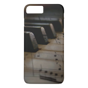 Funda Para iPhone 8 Plus/7 Plus Claves de piano de música antigua