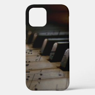 Funda Para iPhone 12 Claves de piano de música antigua