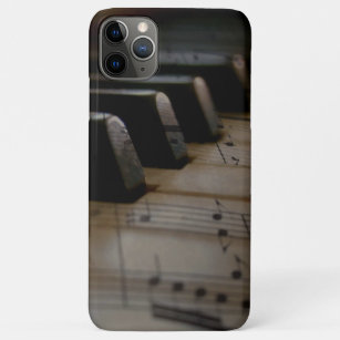 Funda Para iPhone 11 Pro Max Claves de piano de música antigua