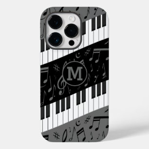 Funda Para iPhone 14 Pro De Case-Mate Claves de piano en curva monogramadas y notas musi