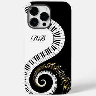 Funda Para iPhone 14 Pro Max De Case-Mate Claves de piano monograma y notas musicales