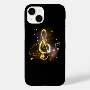 Funda Para iPhone 14 De Case-Mate Clef de sol de música dorada