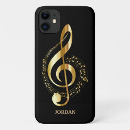 Funda Para iPhone 11 Clef Gold Treble