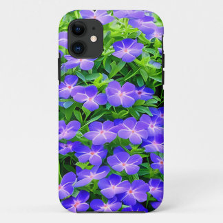 Funda Para iPhone 11 Clematis de Drummond - una linda flor azul
