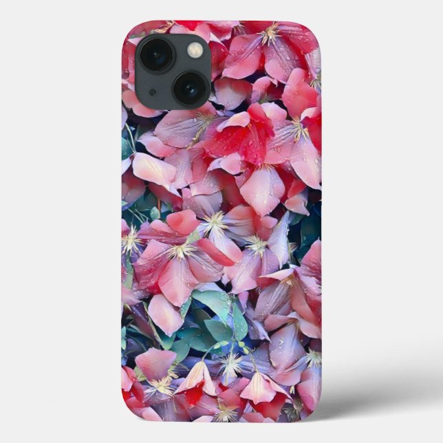 Funda De Case-Mate Para iPhone Clematis Flowers (Reverso)