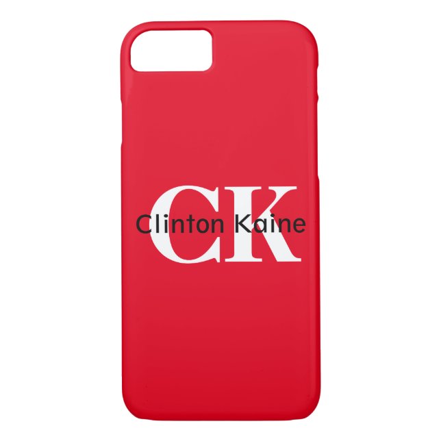 Funda De Case-Mate Para iPhone Clinton Kaine - CK 2016 (Reverso)