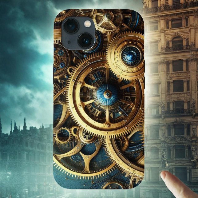 Funda De Case-Mate Para iPhone Clockwork Gold y Verde azulado (Subido por el creador)