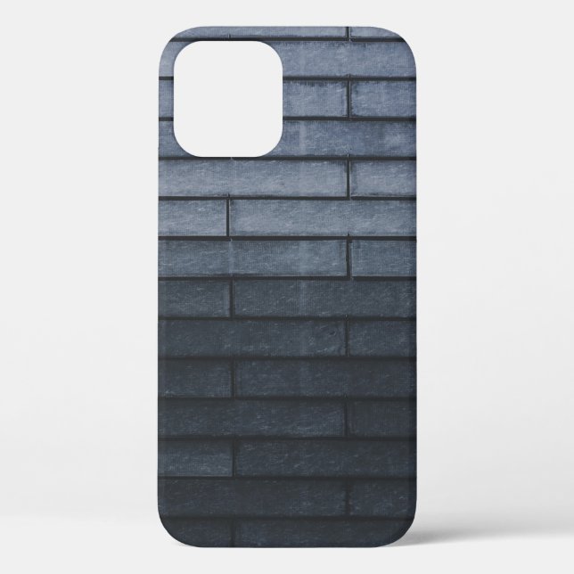Funda De Case-Mate Para iPhone Close-up of gray brick wall (Reverso )