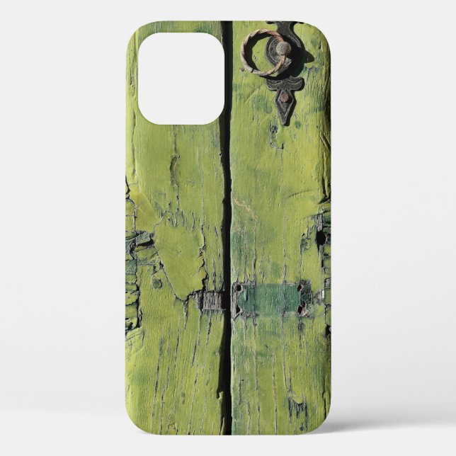 Funda De Case-Mate Para iPhone Closed brown wooden 2-panel door (Reverso )