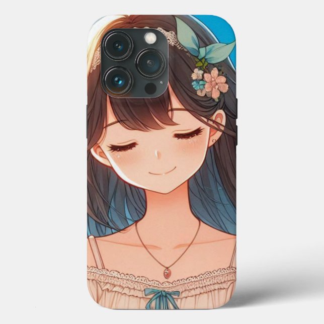 Funda De Case-Mate Para iPhone Closed Eyes Girl　iPhone / iPad ケース (Reverso )