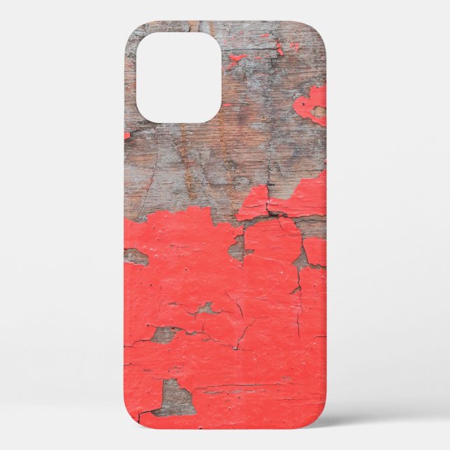 Funda De Case-Mate Para iPhone Closeup old and peeling painted wood board backgro (Reverso )