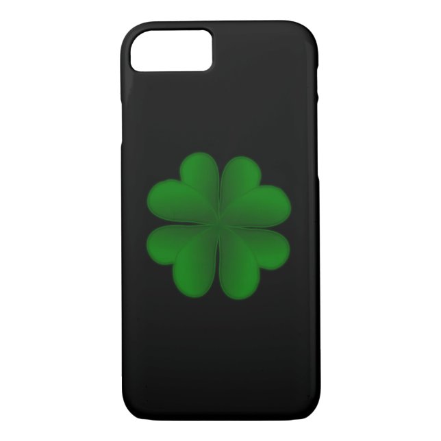 Funda De Case-Mate Para iPhone Clover (negro) (Reverso)