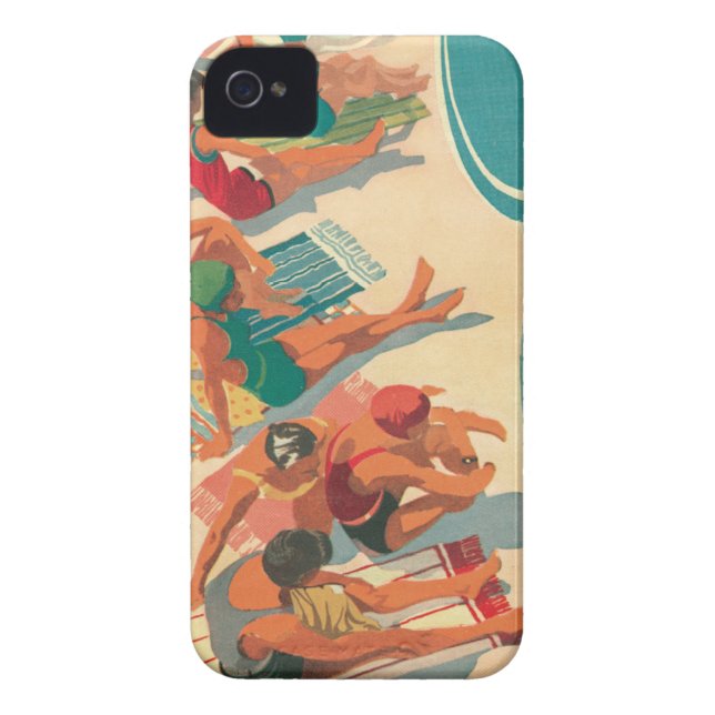 Funda De Case-Mate Para iPhone Club de la playa del paraíso (Atrás)